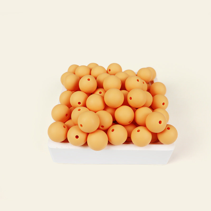 Wholesale  100pcs/pack Candy Color Round Beads Silicone Beads